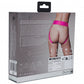 Shots Toys | OUCH! Vibrating Strap-on Panty Harness with Open Back - Pink - Size XS/S