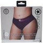 Shots Toys | OUCH! Vibrating Strap-on Thong with Removable Butt Straps - Purple - Size XL/XXL