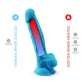 Adrien Lastic Silexd 7" Model 1 Realistic Silicone Dildo - Blue