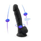 Adrien Lastic Silexd 8" Model 1 Realistic Silicone Dildo - Black