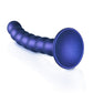 Shots Toys | OUCH! Beaded G-Spot Dildo - 6.5" / 16.5 cm - Metallic Blue