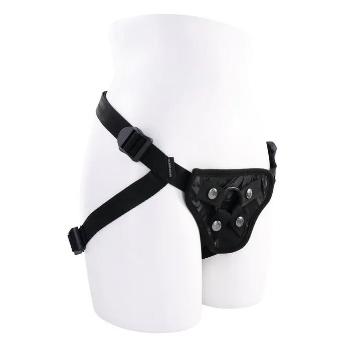 Sportsheets Velvet Noir Strap On - Black Adjustable Strap-On Harness (No Probe Included)
