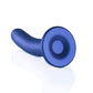 Shots Toys | OUCH! Smooth G-Spot Dildo - 6" / 14.5 cm - Metallic Blue