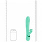 Shots Toys | VIVE Fiore Triple Motor G-Spot Air Wave Vibrating Tapping Flared Clit Stimulator Green