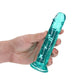 Shots Toys | REALROCK Crystal Clear 6" Straight Dildo No Balls - Turquoise