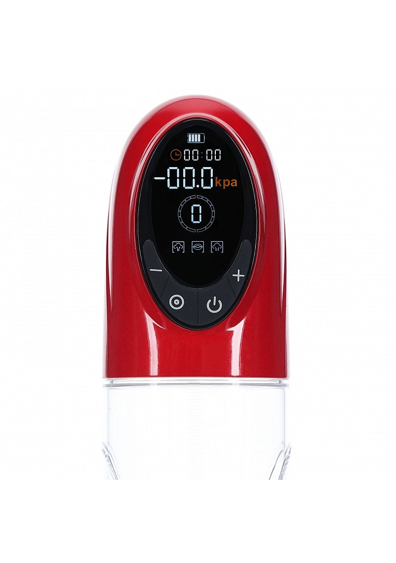 Shots Toys | PUMPED CyberPulse Automatic Penis Pump - Metallic Red Auto Penis Pump