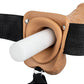 Shots Toys | REALROCK Vibrating Hollow Strap-On + Balls - 9" / 23cm Tan
