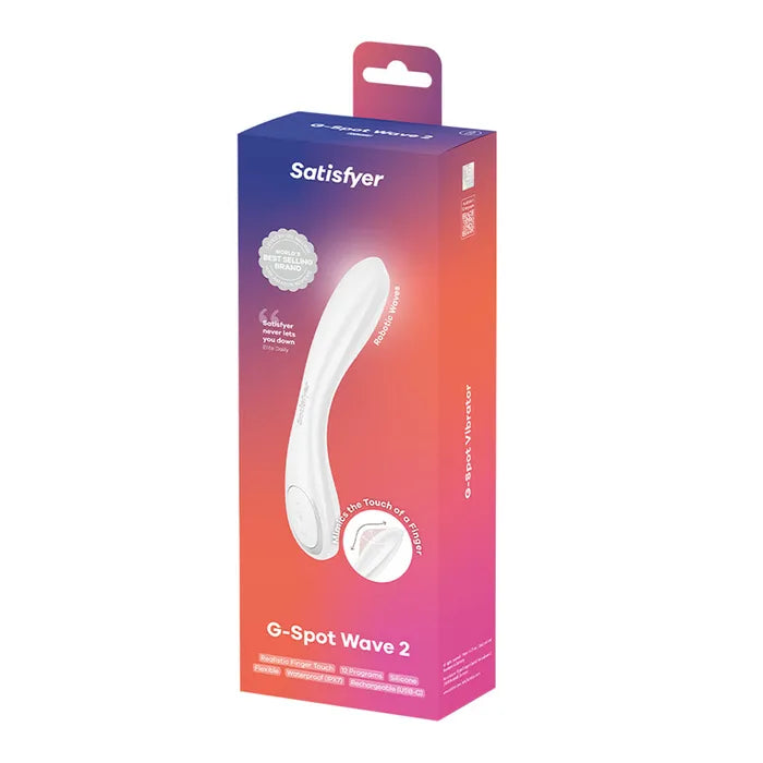 Satisfyer G-Spot Wave 2 - Finger Touch G-Spot Vibrator - White