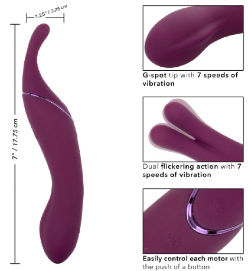 CalExotics Tempt & Tease Sass - 2 in 1 Massager Vibrator