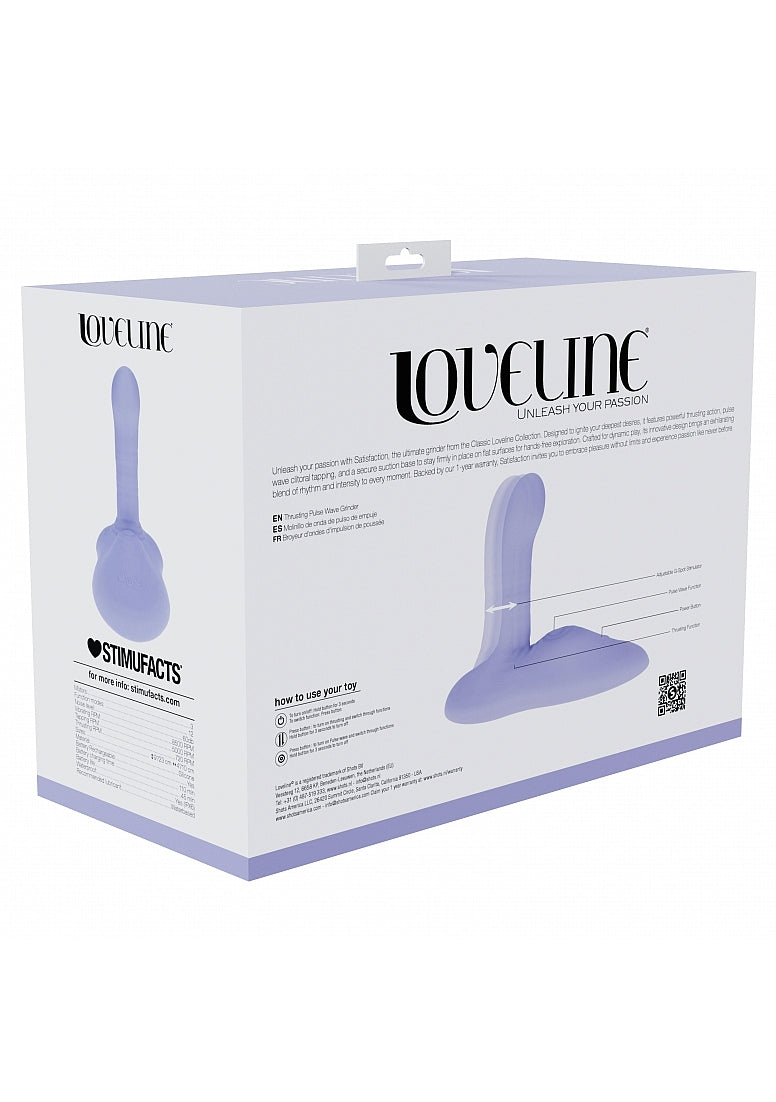 Shots Toys | LOVELINE Satisfaction - Grinder Thrusting Pulse Wave Vibrating Pad - Purple
