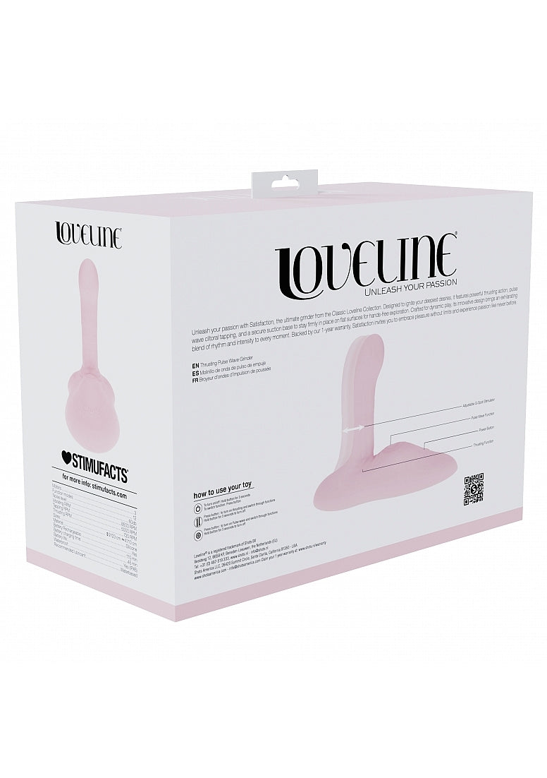 Shots Toys | LOVELINE Satisfaction - Grinder Thrusting Pulse Wave Vibrating Pad - Pink