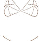 Orion | Cottelli Accessories - Bra Set Chain Gold Bikini