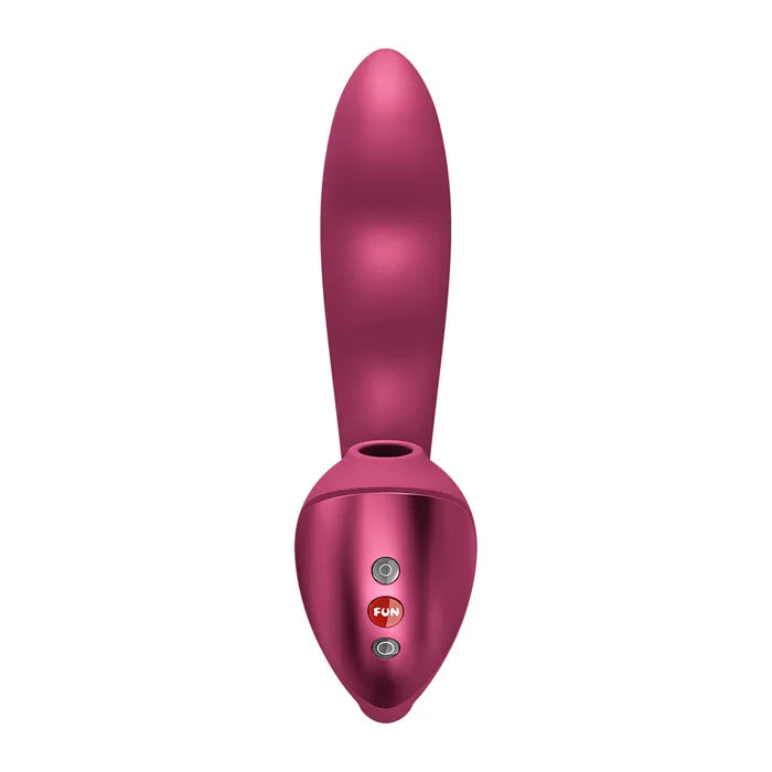 Fun Factory STRONIC PULSE ALLEGRO - Thrusting Vibrator with Air Pulse Stimulator - Wine Red