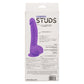 CalExotics Neon Silicone Studs Dildo 6"/15.25 cm - Purple