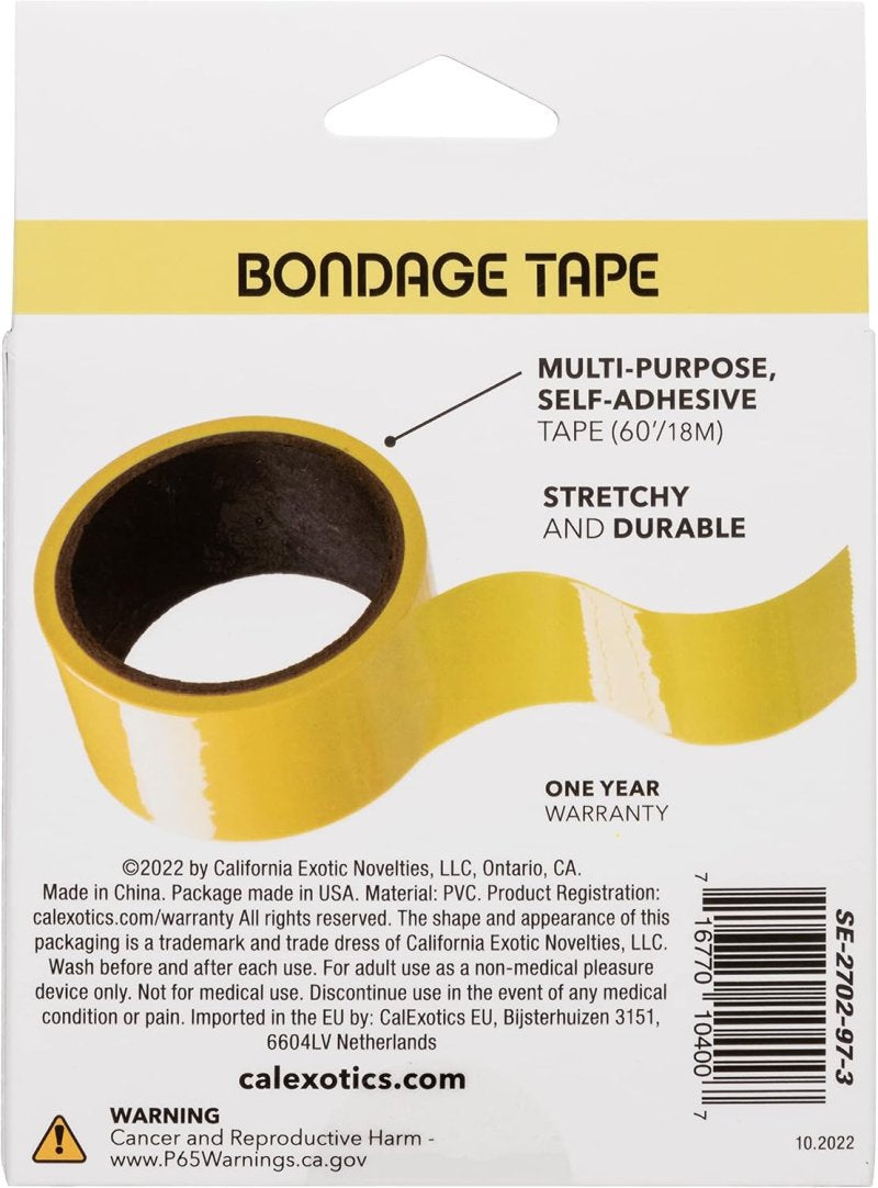 Calexotics Boundless Bondage Tape – Yellow 60 Feet