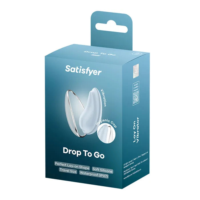 Satisfyer Drop To Go - Clitoral Lay-On Vibrator - Blue
