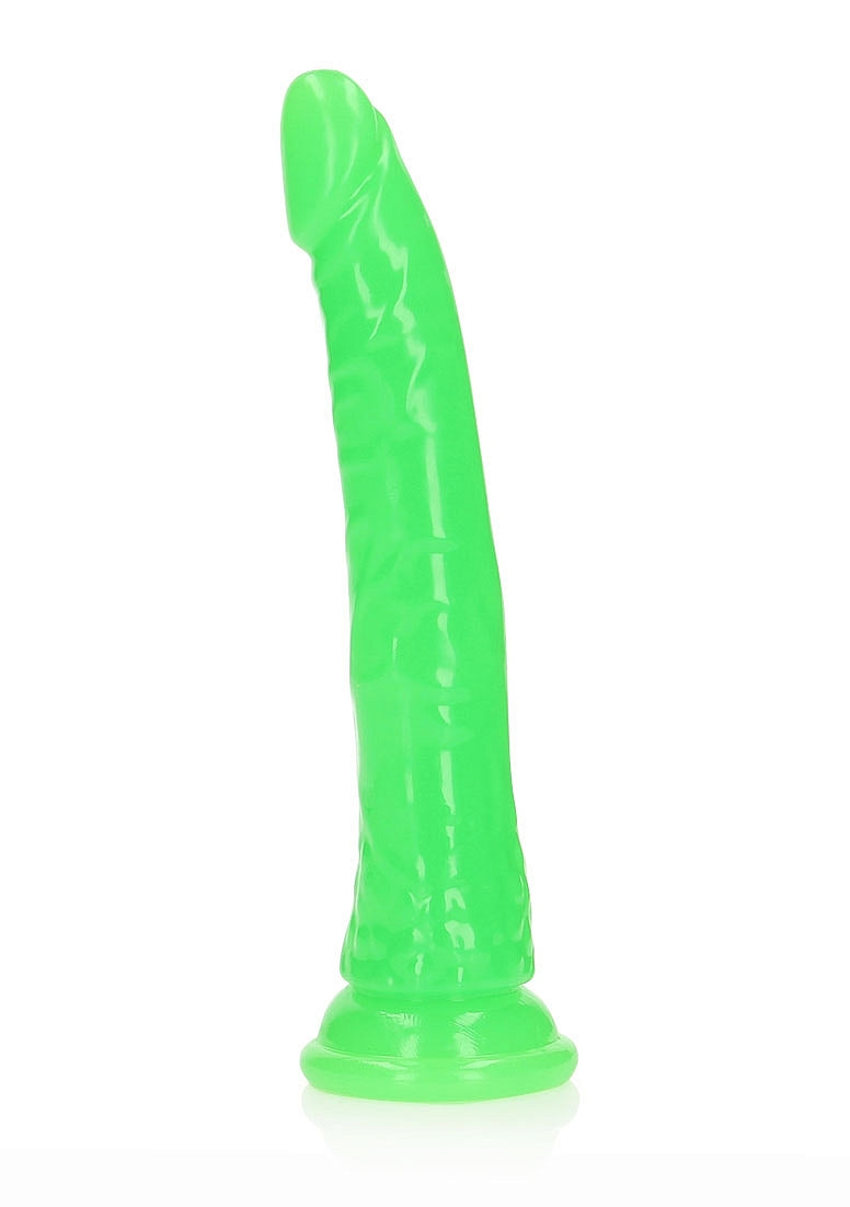 Shots Toys | REALROCK 25cm Slim Glow in the Dark Neon - Green (9") Dildo Dong