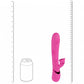 Shots Toys | VIVE Fiore Triple Motor G-Spot Air Wave Vibrating Tapping Flared Clit Stimulator Pink
