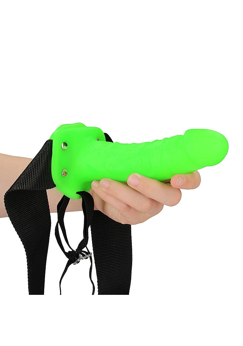 Shots Toys | OUCH! Realistic 7'' Strap-on Harness - Glow in the Dark