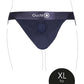 Shots Toys | OUCH! Vibrating Strap-on Panty Harness with Open Back - Black - Size XL/XXL