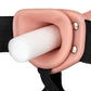 Shots Toys | REALROCK Vibrating Hollow Strap-On - 10" / 24.5cm Flesh