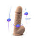 Adrien Lastic Silexd 8.5" Model 1 Realistic Silicone Dildo - Flesh