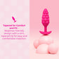 COTR | B-Vibe Swirl Textured Vibrating Plug - Pink
