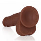 Shots Toys | REALROCK Straight Realistic Dildo with Balls - Brown 18cm (7") Dong