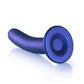 Shots Toys | OUCH! Smooth G-Spot Dildo - 7" / 17 cm - Metallic Blue