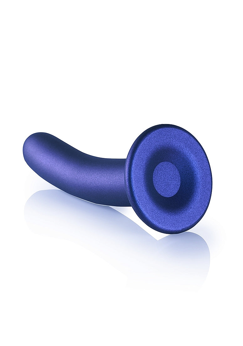 Shots Toys | OUCH! Smooth G-Spot Dildo - 7" / 17 cm - Metallic Blue