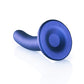 Shots Toys | OUCH! Smooth G-Spot Dildo - 5" / 12 cm - Metallic Blue