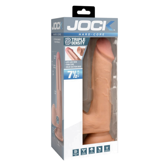 Curve Toys | JOCK Hard-Core 7.5" Triple Density Dildo with Balls