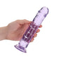 Shots Toys | REALROCK Crystal Clear 8" Straight Dildo No Balls - Purple