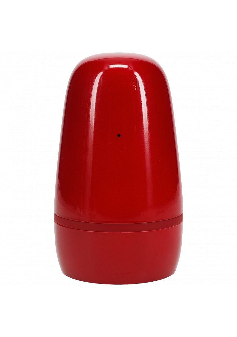 Shots Toys | PUMPED Vibrobator - Vibrating Suction Masturbator Pump - Metallic Red