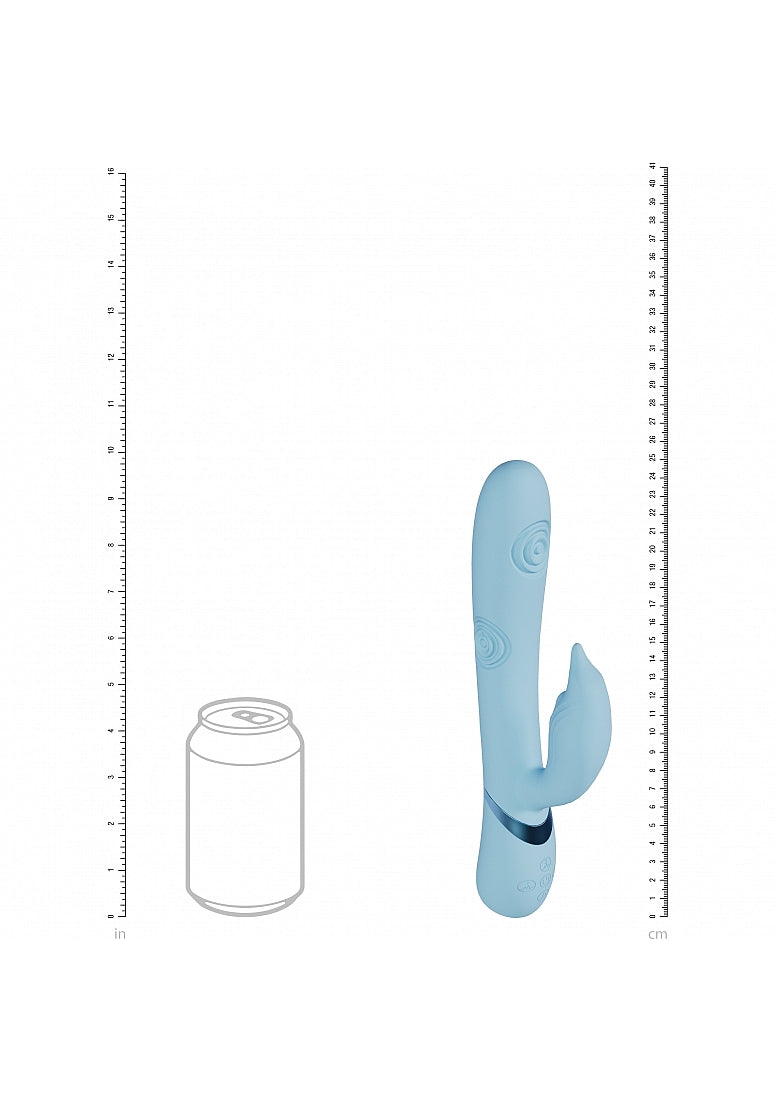 Shots Toys | VIVE Pallina Triple Motor G-Spot Vibrating Tapping Beads Clit Stimulator Blue