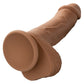 CalExotics Dual Density Silicone Studs Dildo 5”/12.75 cm - Brown