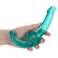 Shots Toys | REALROCK Crystal Clear 6" Strapless Strap On - Turquoise