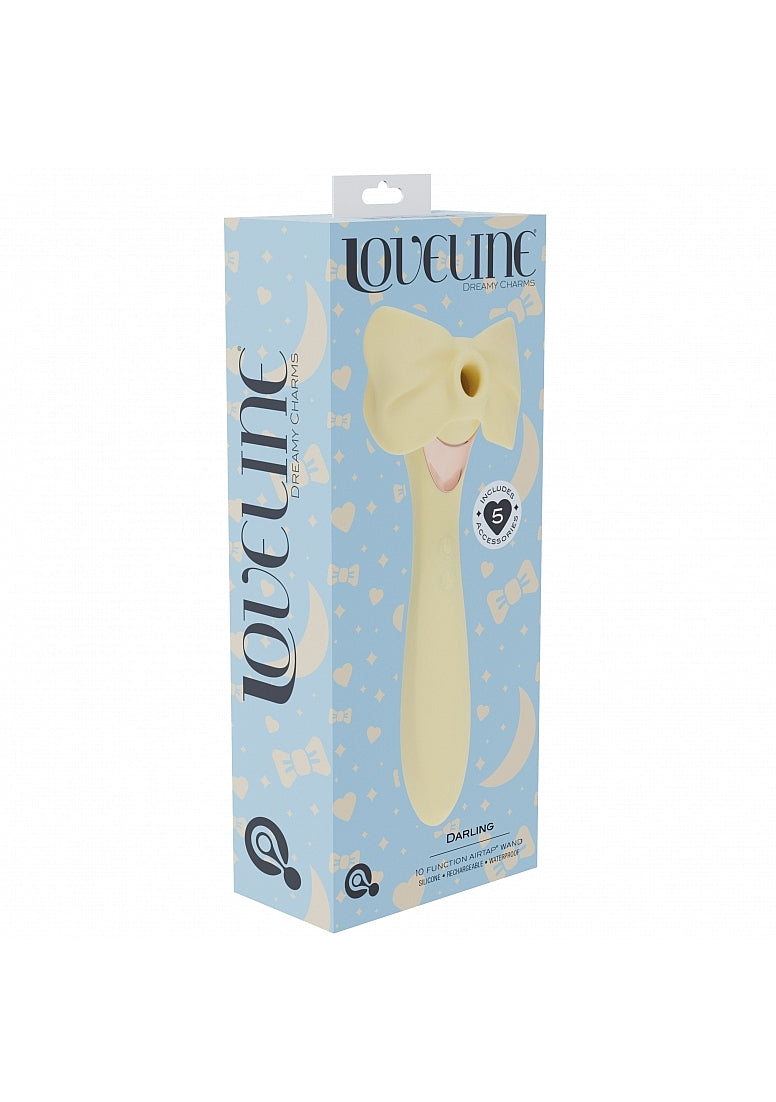 Shots Toys | LOVELINE Darling - AirTapTech Tapping Sucking Vibrator - Yellow