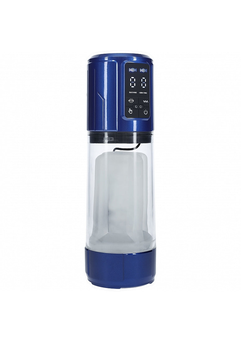 Shots Toys | PUMPED UltraLift Automatic Masturbator Pump - Metallic Blue