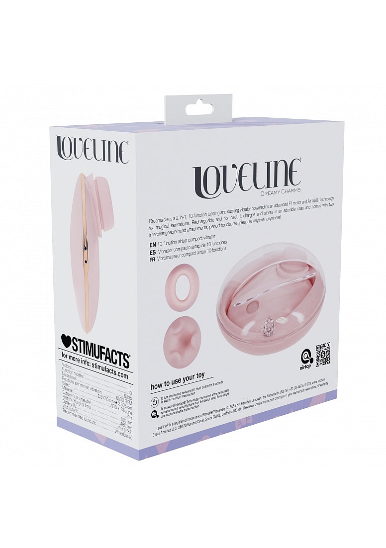 Shots Toys | LOVELINE Dreamsicle - AirTapTech 2in1 Tapping and Sucking Vibrator - Pink