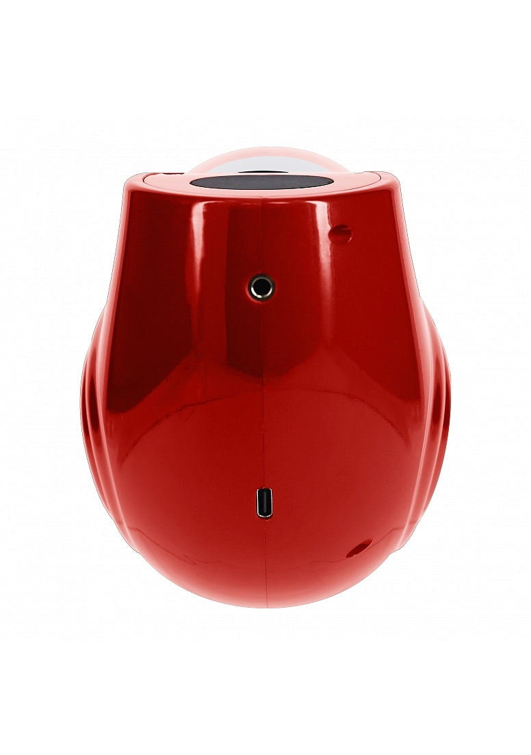 Shots Toys | PUMPED Strokemate - Sucking Rotating Thrusting Auto Masturbator Pump Metallic Red