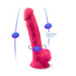 Adrien Lastic Silexd 7" Model 1 Realistic Silicone Dildo - Pink