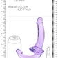 Shots Toys | REALROCK Crystal Clear 6" Strapless Strap On - Purple