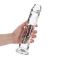 Shots Toys | REALROCK Crystal Clear 10" Straight Dildo No Balls - Translucent