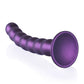 Shots Toys | OUCH! Beaded G-Spot Dildo - 8" / 20.5 cm - Metallic Purple