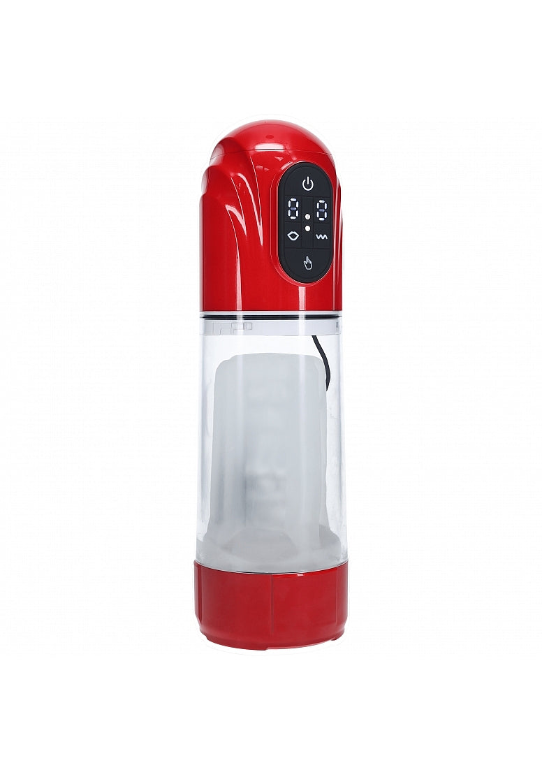 Shots Toys | PUMPED TechnoThrust Auto Masturbator Pump Metallic Red