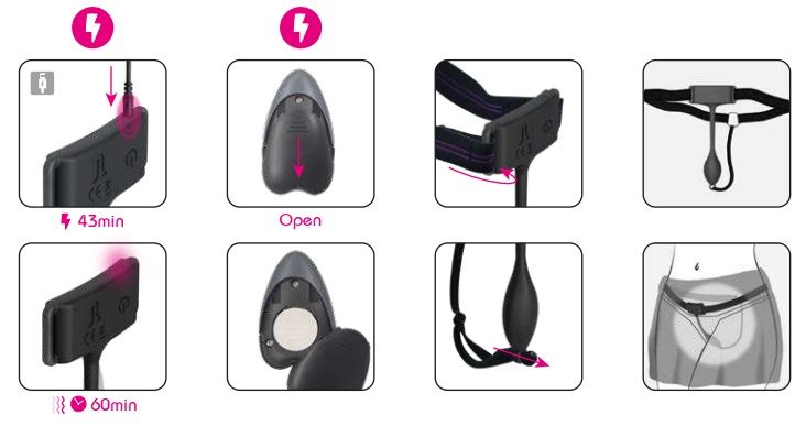 Adrien Lastic Pan-T-Vibe - Panty Vibrator with Remote