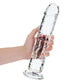 Shots Toys | REALROCK Crystal Clear 11" Straight Dildo No Balls - Translucent