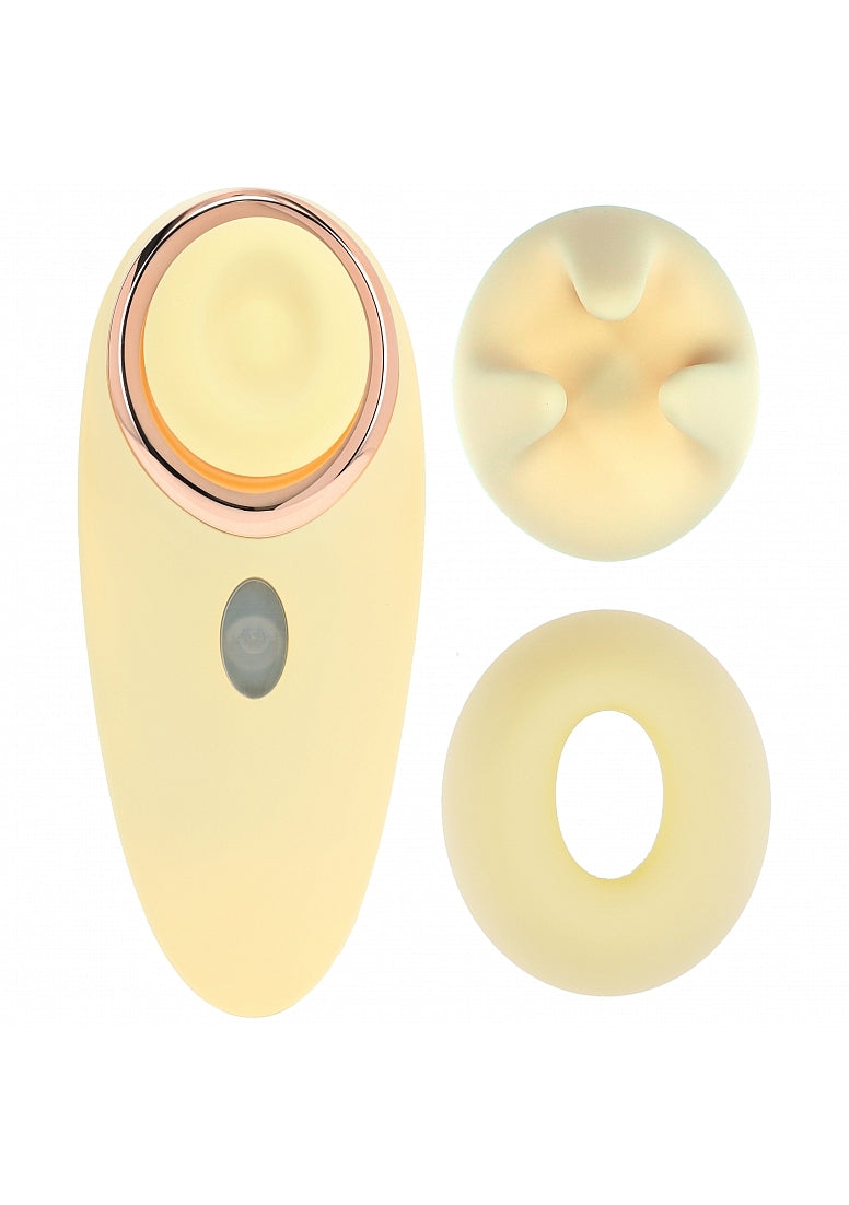 Shots Toys | LOVELINE Aurie - AirTapTech Tapping and Sucking Vibrator - Yellow