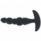 Shots Toys | LEVELZ - Multi Textured Silicone Flared Anal Probe - Black